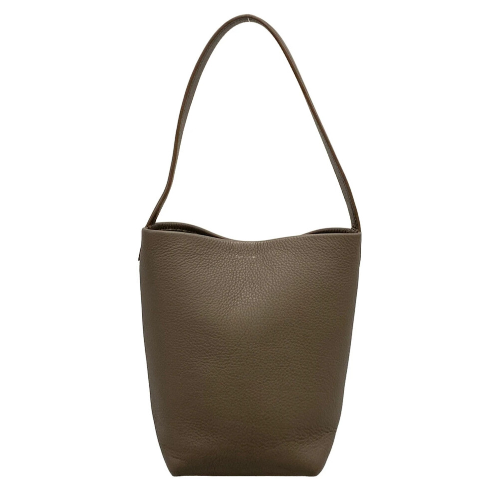 The Row Park Tote Small Gray Leather #367146T17B